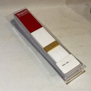 Vanguard Navy Belt White CNT with 24k Gold Tip Male XL Extra Long New in Box